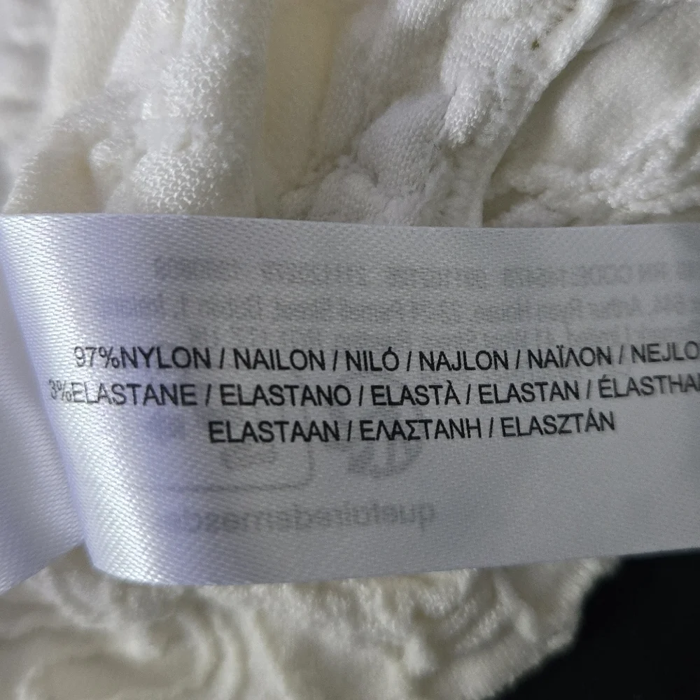 Primark Womens White Textured Camisole Crop Top - Picture 4 of 5